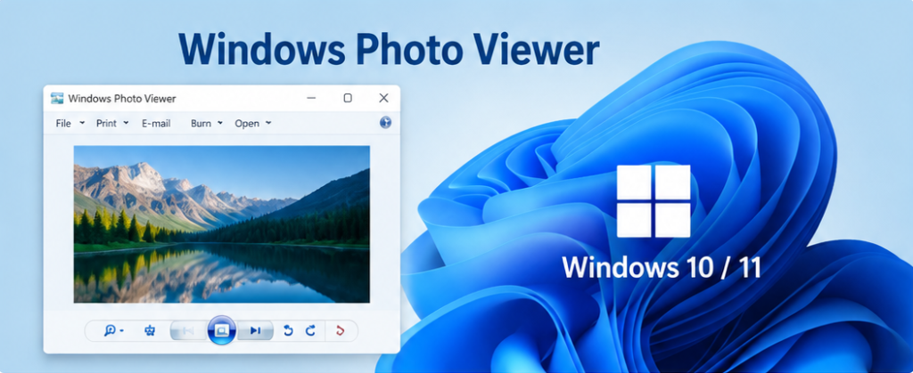 آموزش فعال کردن Windows Photo Viewer در ویندوز 10 و 11 با فایل رجیستری آماده